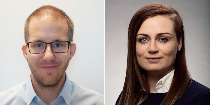 Simon Lundegard och Fanny Åkerström sitter i Sveriges Ingenjörers teknologråd. Foto: Privat och Marcus Ekman.